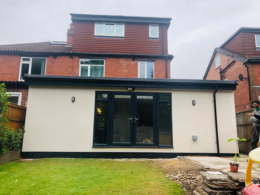 Rear extension and loft dormer combination on a semi-detached home